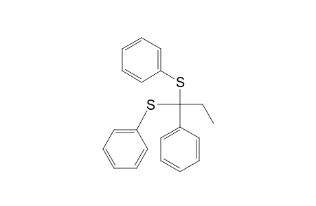 Benzene, 1,1'-[(1-phenylpropylidene)bis(thio)]bis-