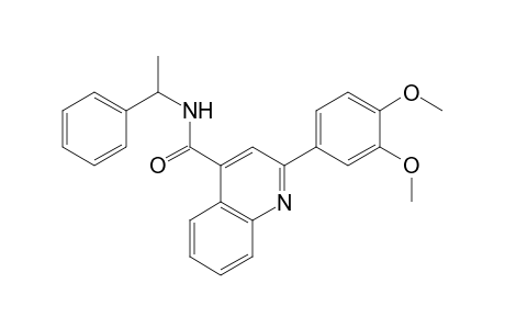 2-(3,4-Dimethoxyphenyl)-N-(1-phenylethyl)-4-quinolinecarboxamide