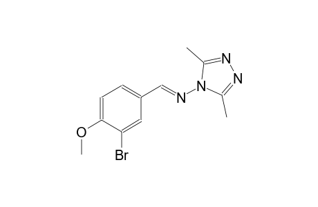 4H-1,2,4-triazol-4-amine, N-[(E)-(3-bromo-4-methoxyphenyl)methylidene]-3,5-dimethyl-