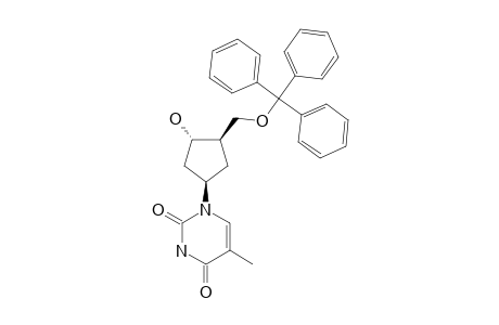 6'-CARBA-2'-DEOXY-5'-O-TRITYLTHYMIDINE