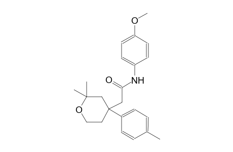 2H-pyran-4-acetamide, tetrahydro-N-(4-methoxyphenyl)-2,2-dimethyl-4-(4-methylphenyl)-