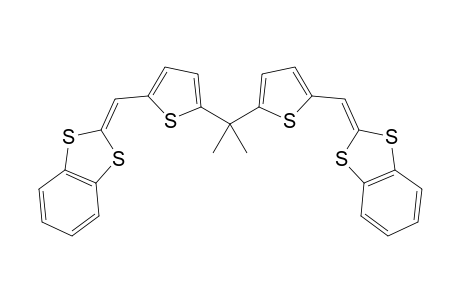 2,2-Bis[5-(1,4-benzodithiafulven-6-yl)-2-thienyl]propane