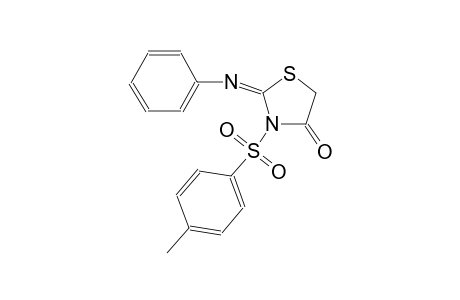4-thiazolidinone, 3-[(4-methylphenyl)sulfonyl]-2-(phenylimino)-, (2E)-
