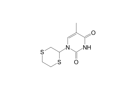 (+/-)-1-(p-dithian-2-yl)thymine