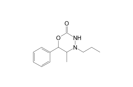 5-Methyl-6-phenyl-4-propyl-(1,3,4)-oxadiazinan-2-one