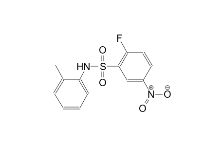 2-fluoro-N-(2-methylphenyl)-5-nitrobenzenesulfonamide
