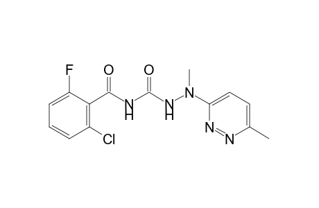 4-(2-chloro-6-fluorobenzoyl)-1-methyl-1-(6-methyl-3-pyridazinyl)semicarbazide