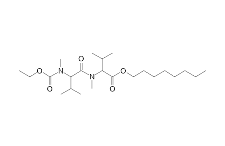 Valylvaline, N,N'-dimethyl-N'-ethoxycarbonyl-, octyl ester