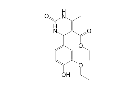 ethyl 4-(3-ethoxy-4-hydroxyphenyl)-6-methyl-2-oxo-1,2,3,4-tetrahydro-5-pyrimidinecarboxylate