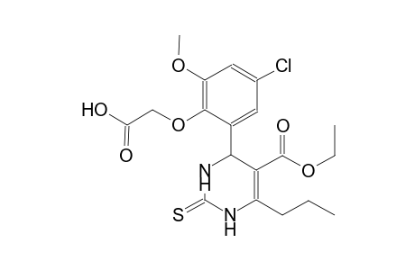 {4-chloro-2-[5-(ethoxycarbonyl)-6-propyl-2-thioxo-1,2,3,4-tetrahydro-4-pyrimidinyl]-6-methoxyphenoxy}acetic acid