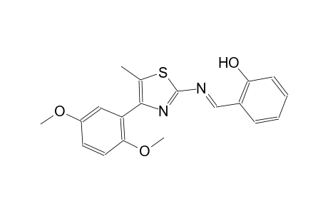 phenol, 2-[(E)-[[4-(2,5-dimethoxyphenyl)-5-methyl-2-thiazolyl]imino]methyl]-