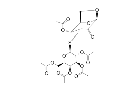 1,6-ANHYDRO-3-S-(2,3,4,6-TETRA-O-ACETYL-BETA-GALACTOPYRANOSYL)-BETA-D-GLYCERO-HEXOPYRANOS-4-ULOSE