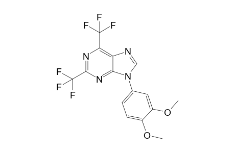 2,6-Bis(trifluoromethyl)-9-(3,4-dimethoxyphenyl)-9H-purine