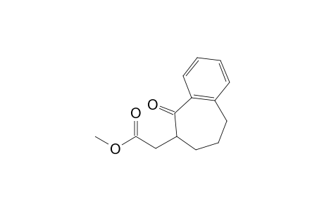 2-(5-keto-6,7,8,9-tetrahydrobenzocyclohepten-6-yl)acetic acid methyl ester