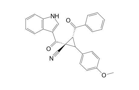 Trans-2-benzoyl-1-(1H-indole-3-carbonyl)-3-(4-methoxyphenyl)-cyclopropanecarbonitrile