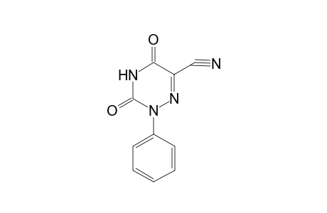 1,2,4-Triazine-6-carbonitrile, 2,3,4,5-tetrahydro-3,5-dioxo-2-phenyl-