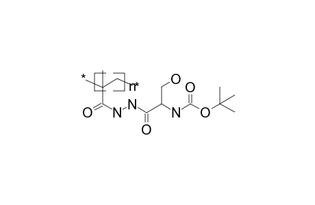 Poly{methacrylic acid n ^beta-[n'-tert-butoxycarbonyl(l)seryl]hydrazide}