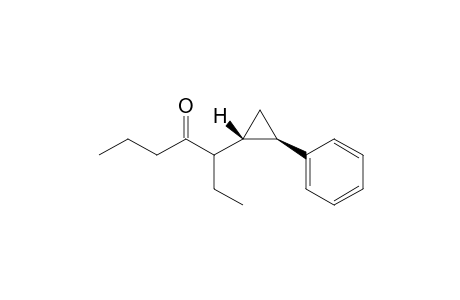 trans 3-(2-phenylcyclopropyl)heptan-4-one