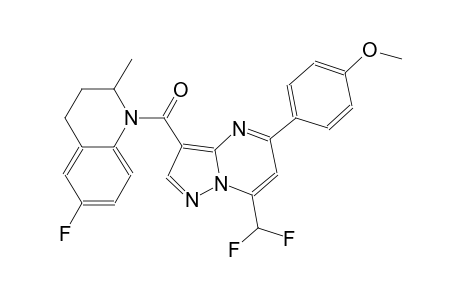 1-{[7-(difluoromethyl)-5-(4-methoxyphenyl)pyrazolo[1,5-a]pyrimidin-3-yl]carbonyl}-6-fluoro-2-methyl-1,2,3,4-tetrahydroquinoline