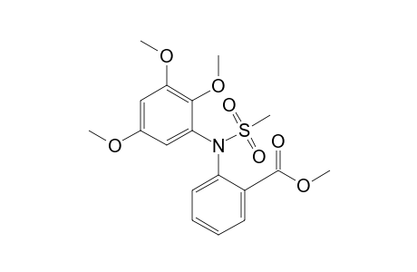 N-Mesyl-1,4,6-trimethoxy-2-(2-methoxycarbonylanilino)benzene