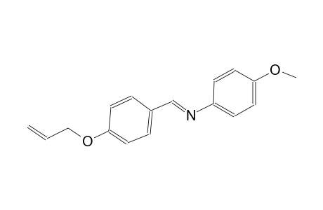 benzenamine, 4-methoxy-N-[(E)-[4-(2-propenyloxy)phenyl]methylidene]-