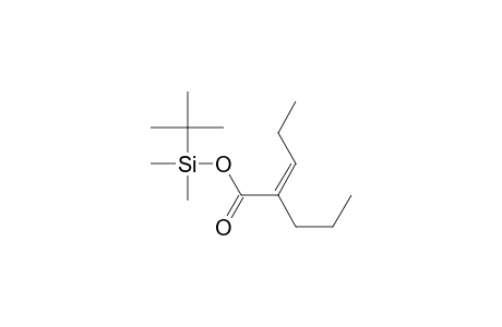 2-Propyl-(Z)-2-pentenoic acid t-butyl-dimethyl-silyl ester
