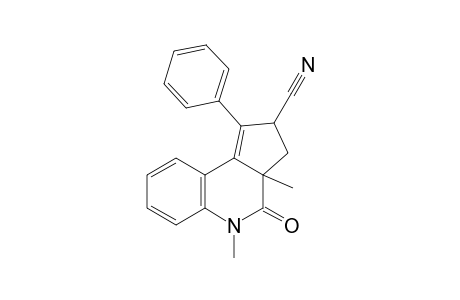 3a,5-Dimethyl-4-oxo-1-phenyl-3,3a,4,5-tetrahydro-2H-cyclopenta[c]quinoline-2-carbonitrile