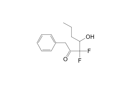 3,3-Difluoro-4-hydroxy-1-phenyl-2-heptanone