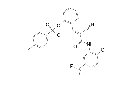2-{(1E)-3-[2-chloro-5-(trifluoromethyl)anilino]-2-cyano-3-oxo-1-propenyl}phenyl 4-methylbenzenesulfonate