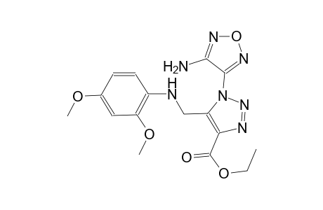 1H-1,2,3-triazole-4-carboxylic acid, 1-(4-amino-1,2,5-oxadiazol-3-yl)-5-[[(2,4-dimethoxyphenyl)amino]methyl]-, ethyl ester