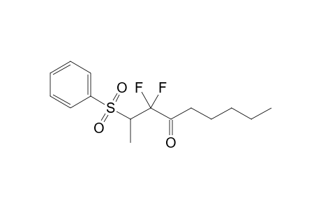 2-(benzenesulfonyl)-3,3-difluoro-4-nonanone