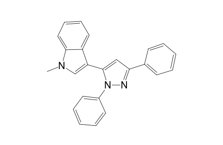 3-(1,3-Diphenyl-1H-pyrazol-5-yl)-1-methyl-1H-indole