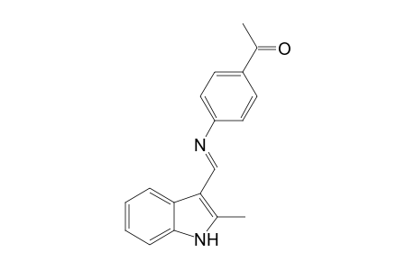 1-(4-([(E)-(2-Methyl-1H-indol-3-yl)methylidene]amino)phenyl)ethanone