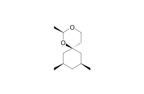 TRANS-3',TRANS-5'-DIMETHYL-2-METHYL-1,3-DIOXANE-1'-R-SPIRO-4-CYCLOHEXANE