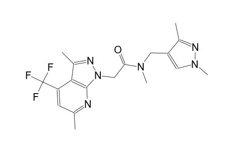 1H-pyrazolo[3,4-b]pyridine-1-acetamide, N-[(1,3-dimethyl-1H-pyrazol-4-yl)methyl]-N,3,6-trimethyl-4-(trifluoromethyl)-