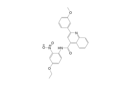 N-(4-ethoxy-2-nitrophenyl)-2-(3-methoxyphenyl)-4-quinolinecarboxamide