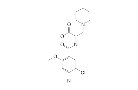 2-(4-AMINO-5-CHLORO-2-METHOXY)-BENZAMIDO-3-(PIPERIDIN-1-YL)-PROPANOIC-ACID