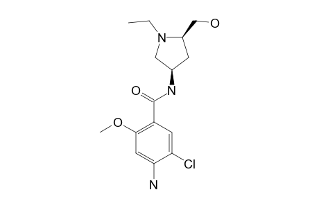 TKS159;4-AMINO-5-CHLORO-2-METHOXY-N-[(2S,4S)-1-ETHYL-2-HYDROXYMETHYL-4-PYRROLIDINYL]-BENZAMIDE;ALPHA-FORM