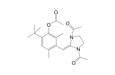 3-[(4,5-dihydro-1,3-diacetyl-imidazol-2-yl)methyl)-6-(1,1-dimethylethyl)-2,4-dimethyl-1-acetoxybenzene