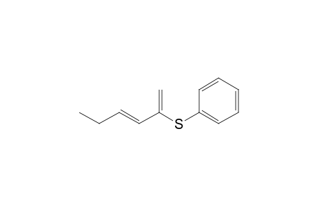 Benzene, [(1-methylene-2-pentenyl)thio]-, (E)-