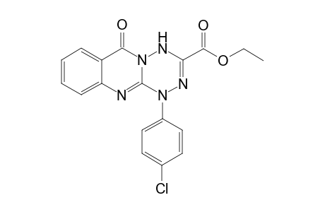 1-(4'-Chlorophenyl)-3-(ethoxycarbonyl)-6H-[1,2,4,5]tetrazino[3,2-b]quinazolin-6-one