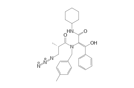 N-Cyclohexyl 2-[N-(4-methylbenzyl)-N-(3-azido-(R/S)-2-methylpropionyl)amino]-3-oxo-3-phenylpropionamide