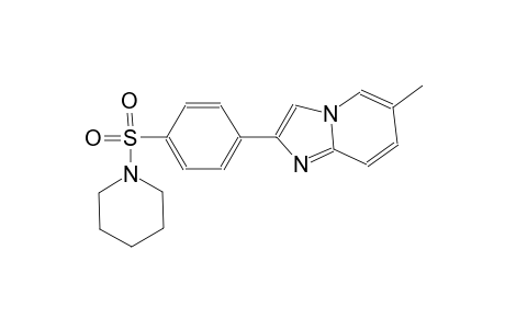 6-methyl-2-[4-(1-piperidinylsulfonyl)phenyl]imidazo[1,2-a]pyridine