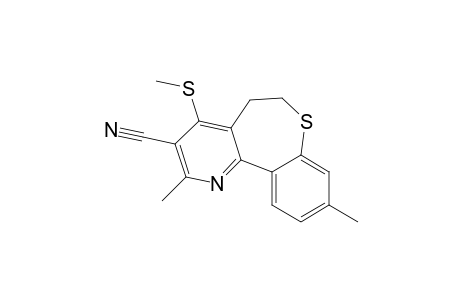 2,9-Dimethyl-4-(methylthio)-5,6-dihydro-[1]benzothiepino[5,4-b]pyridine-3-carbonitrile