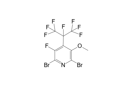 2,6-Dibromo-3-fluoro-5-methoxy-4-(1,2,2,2-tetraffluoro-1-trifluoromethylethyl)pyridine