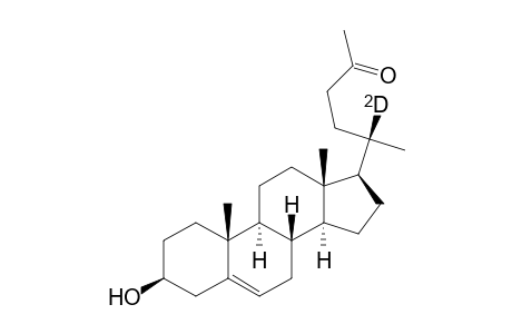 (20S)-3.beta.-Hydroxy-26,27-dinorcholest-5-en-24-one-20-D