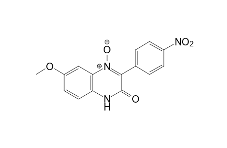 6-METHOXY-3-(p-NITROPHENYL)-2(1H)-QUINOXALINONE, 4-OXIDE