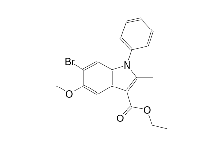 Ethyl 6-bromo-5-methoxy-2-methyl-1-phenyl-1H-indole-3-carboxylate