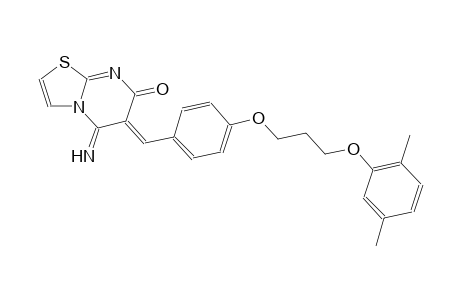 (6Z)-6-{4-[3-(2,5-dimethylphenoxy)propoxy]benzylidene}-5-imino-5,6-dihydro-7H-[1,3]thiazolo[3,2-a]pyrimidin-7-one