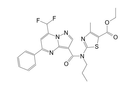 ethyl 2-[{[7-(difluoromethyl)-5-phenylpyrazolo[1,5-a]pyrimidin-3-yl]carbonyl}(propyl)amino]-4-methyl-1,3-thiazole-5-carboxylate